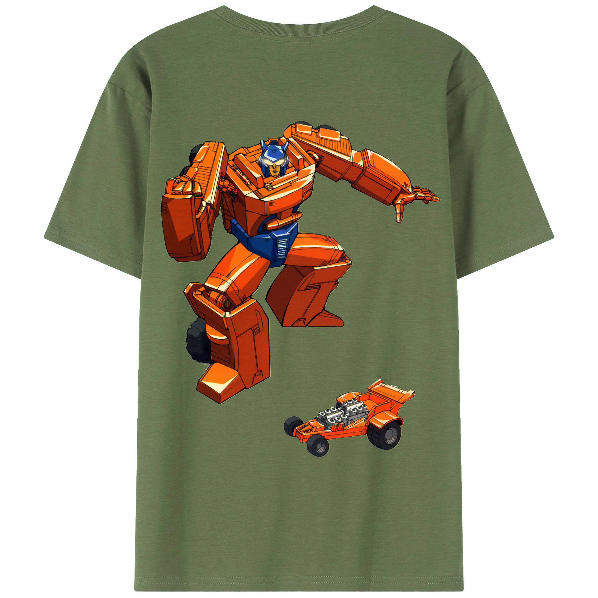 （画像用）  綿100％ メンズ半袖Tシャツ（バックプリント） 通気性